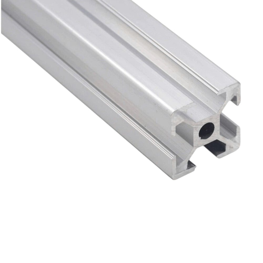 Perfil de aluminio estructural ranurado en T de 20x20x2000 mm