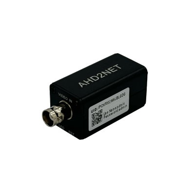 BALUN-IP Transcodificador Video Analógico a IP Entrada BNC-Macho Salida RJ45-Hembra 2MP 10/100 necesita/12Vdc