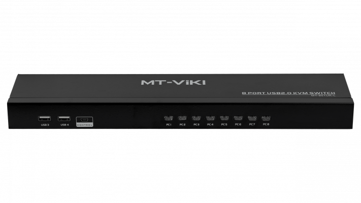 ERU-108 MINITAR Consola KVM para Rack 8 Puertos PC/Servidor USB/VGA Necesita Cables ECAB-2 y ECAB-3
