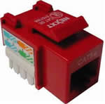 NEXXT Keystone Jack Cat5e 110 Type Rojo
