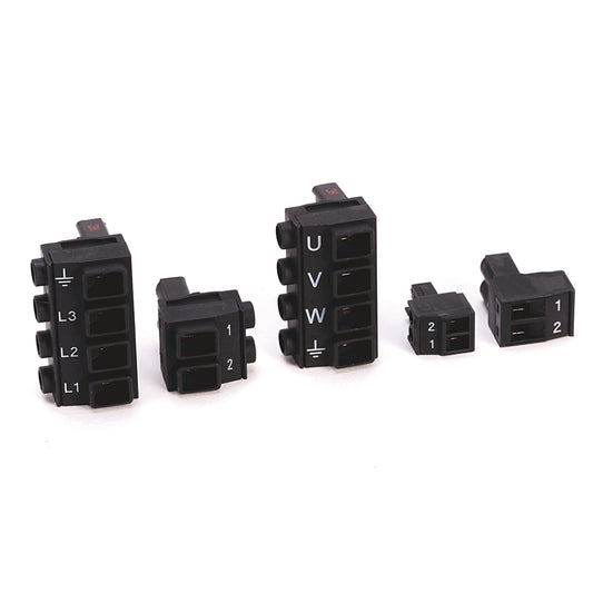 Replacement IDP, RC, CP, MP, and BC connectors for Frame 1 or 2 servo drives