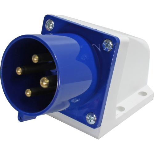 Enchufe industrial macho socket sobrepuesto 220 a 250VAC 16 a 63A serie TLM - 63A - 2P+T - 6H