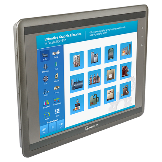 Pantalla táctil 12.1" TFT, 1024x768 px, 16.2 M colores, 256 RAM/ROM, RISC Cortex A8 32 bit 1 GHZ, Caja aluminio