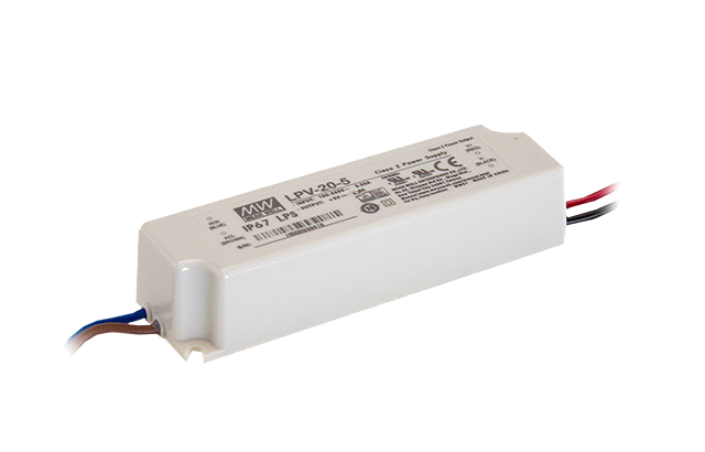 Driver LED plástico voltaje 20W LPV-20 - 12V