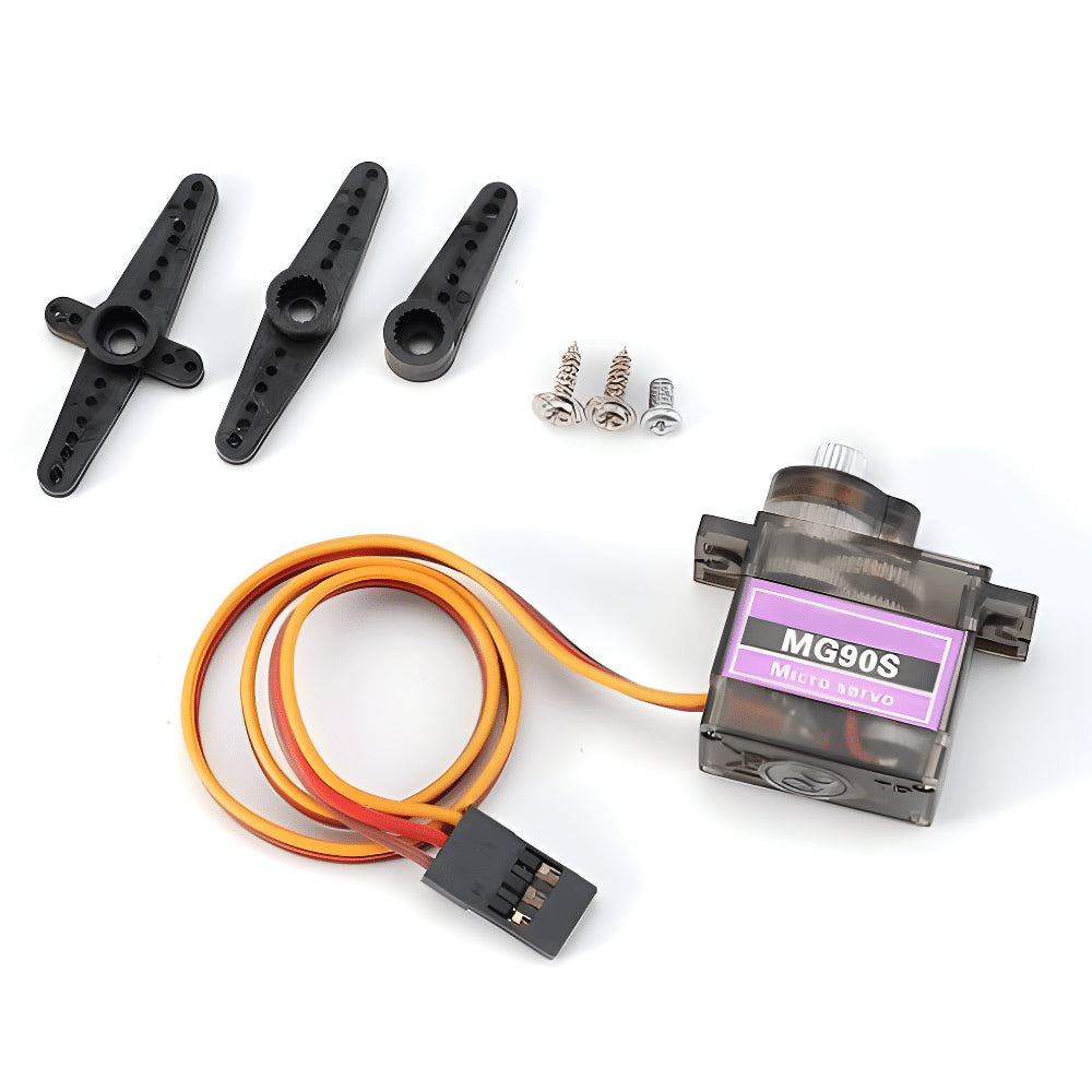 Servomotor en Miniatura MG90S – Transmisión de Engranajes Metálicos