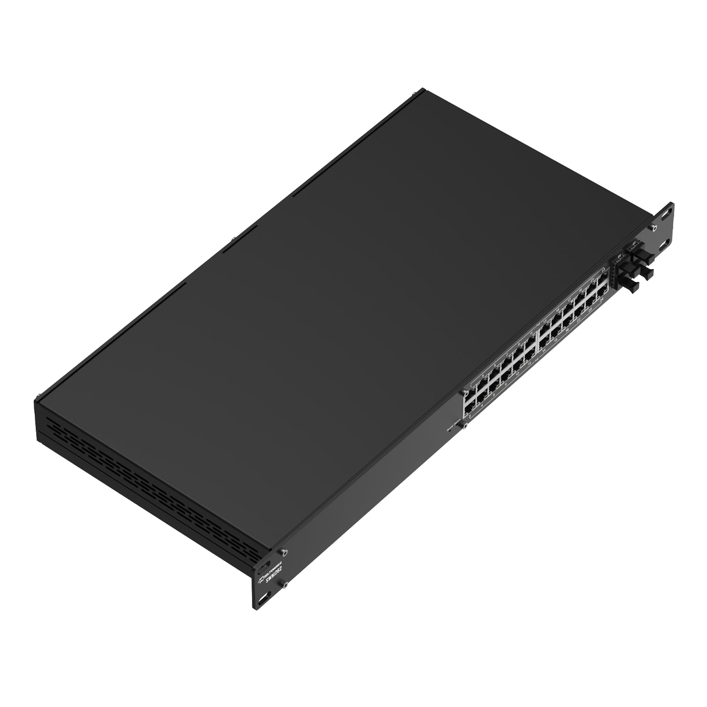 Conmutador de Red Industrial Controlable con Inyección PoE+, Modelo SWM282