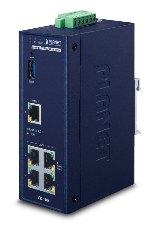 Puerta de Enlace de Seguridad VPN Industrial de 5 Puertos 10/100/1000T