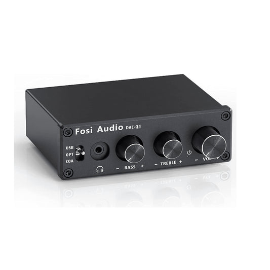 Amplificador de Auriculares con Convertidor Digital-Analógico – Fosi Audio Q4