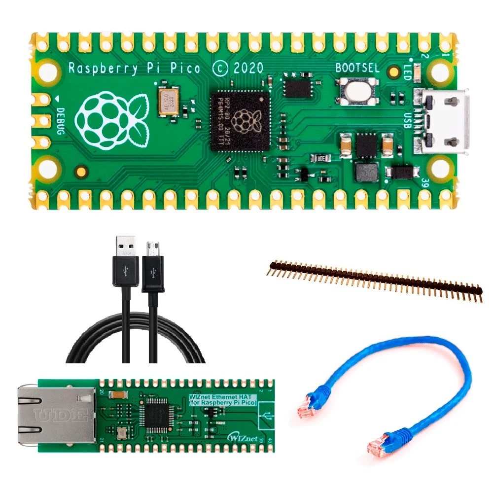 Conjunto Raspberry Pi Pico – Interfaz Ethernet WIZnet