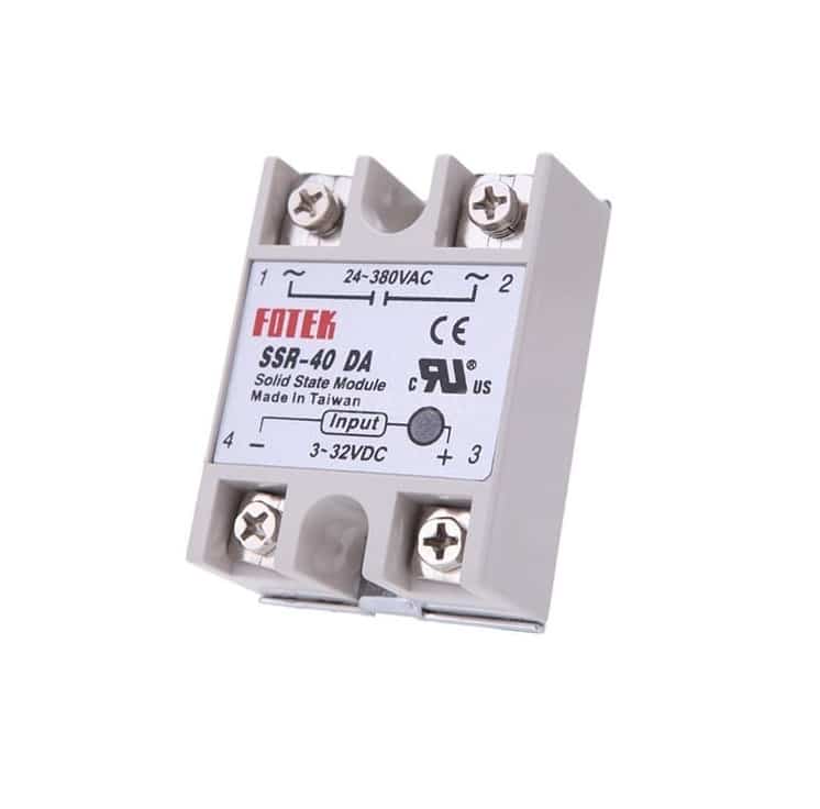Relé de Control de Estado Sólido SSR-40DA 40A 250V