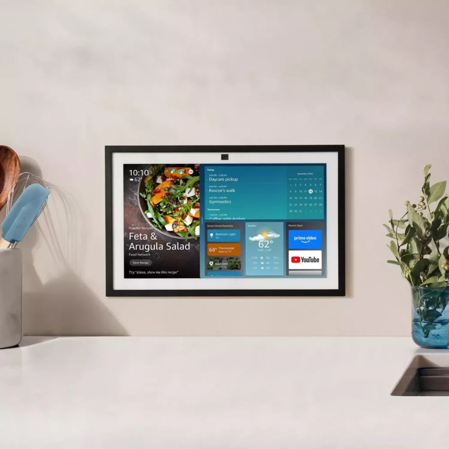 Pantalla digital inteligente Amazon Echo Show 15 versión 2 de 15.6″ resolución Full HD con asistente Alexa