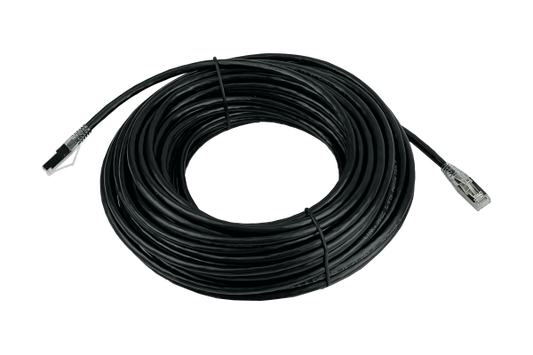 CPX6-20. Cable de red multifilar para exterior de 20 metros, categoría 6 SF/UTP, color negro, marca Linkmade.