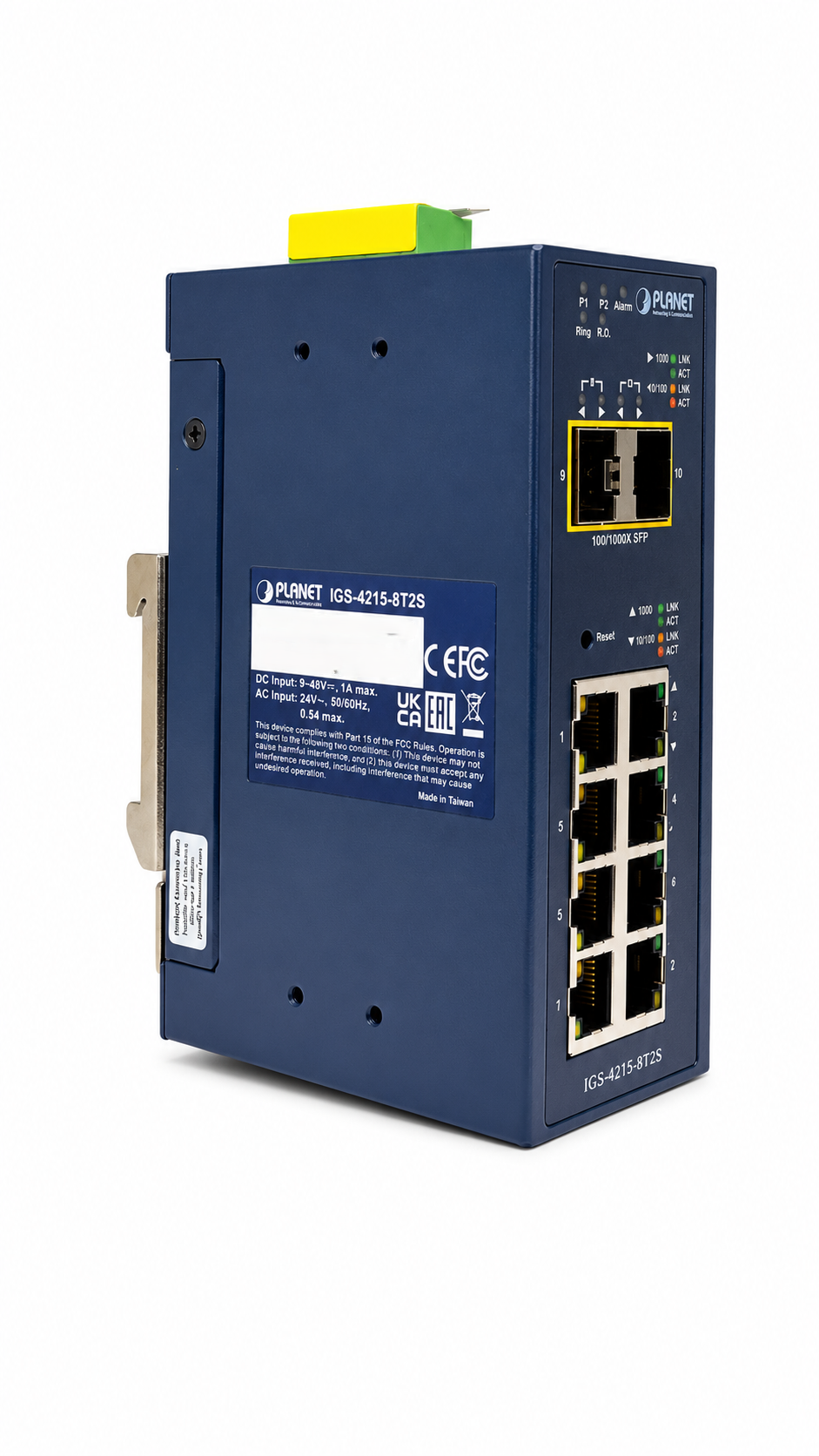 Switch Administrado Industrial L2/L4 de 8 Puertos 10/100/1000T + 2 Puertos 100/1000X SFP