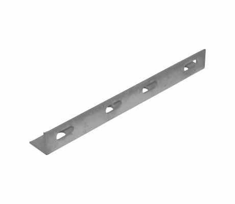 MAST-FL. Brida plana recta de 3 mm, dimensiones 27x3x3 cm, para sujeción de tensores o vientos