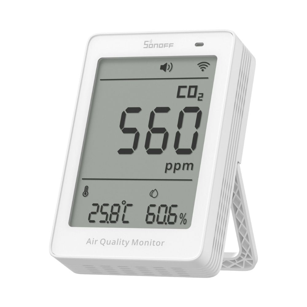 Dispositivo de Vigilancia de la Composición Atmosférica CO2 con Conectividad WiFi Matter – Sonoff AirGuard SAWF-08P