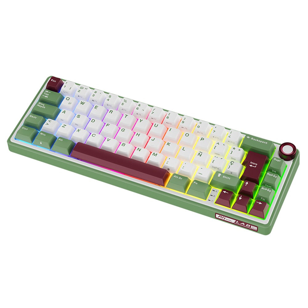 Teclado de Switches Mecánicos RK R65 Arena Verde 65% Distribución Hispana – Royal Kludge