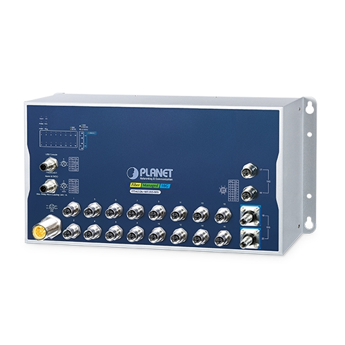Conmutador Ethernet Gestionado Industrial ITS-6326-18T2XS-WV L3 de 16 Puertos 10/100/1000T M12 + 2 Puertos 10GBASE-T M12 + 2 Puertos 10G Q-ODC Con Entrada de Voltaje Dual de 24-110 VCC