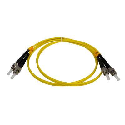 JFSTT1. Latiguillo de fibra óptica dúplex monomodo SM de 1 m, conectores ST-ST, núcleo 9/125 µm, cable de 3 mm