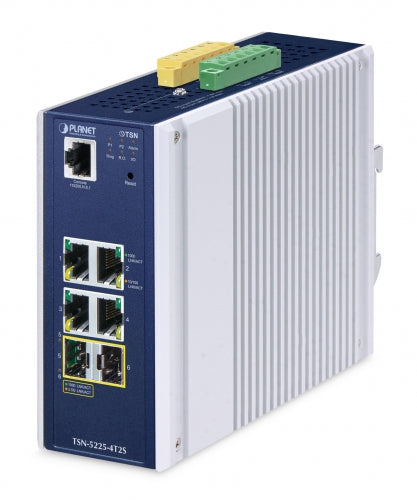 Switch Ethernet TSN Administrado SFP Industrial L2+ de 4 Puertos 10/100/1000T + 2 Puertos 1G/2.5G