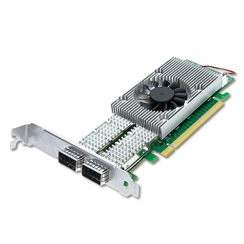 Tarjeta de Red PCIe 100GbE Dual QSFP28 PLANET ENW-2QSFP28 (Intel)
