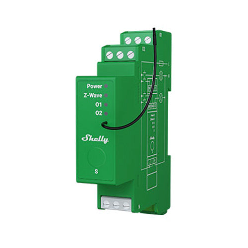 Regulador Inteligente Z-Wave™ Wave Pro Dimmer 2PM Montaje DIN de Dos Canales con Medición