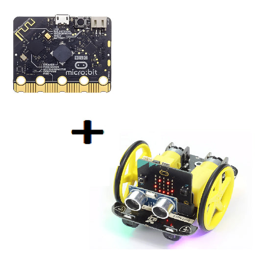 Actuador Motriz para plataforma BBC micro:bit + Placa BBC micro:bit V2 – Kitronik