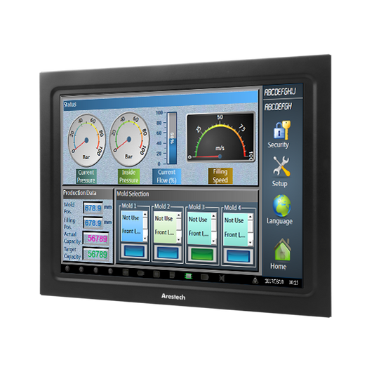 Monitor Táctil Industrial Resistivo PCAP 4:3 XGA de 12,1”