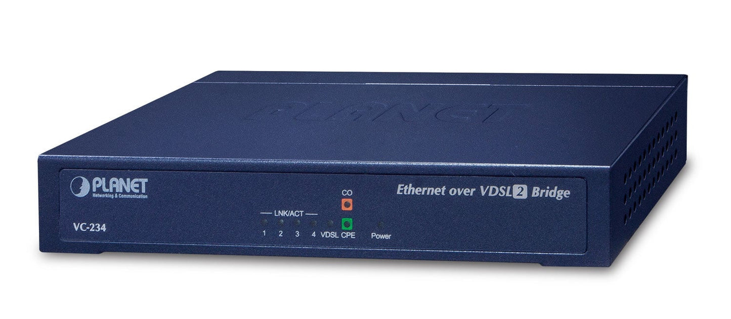 Extensor Ethernet sobre cable telefónico VDSL2 (4*RJ45, 1*VDSL2/RJ11, 1*Phone-30a)