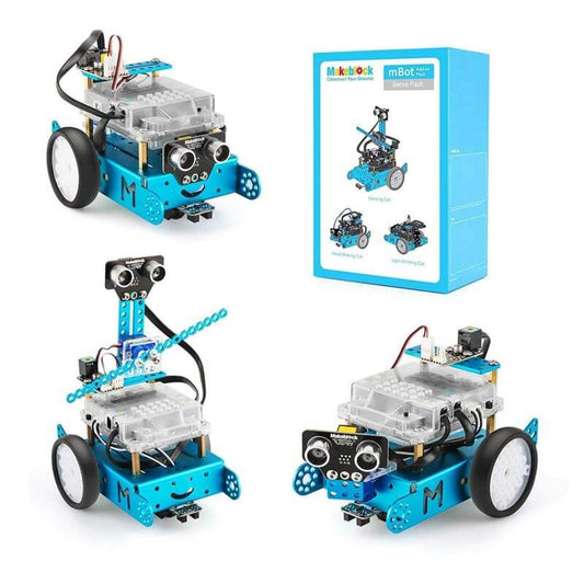 Actuador Lineal Gatito Robot 3 en 1 compatible mBot2 – Componente de Ampliación con Motor Rotativo y LED RGB Makeblock