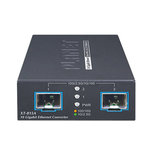 Conversor de medios y modo SFP+ de 2 puertos 10G/2.5G/1G/100BASE-X