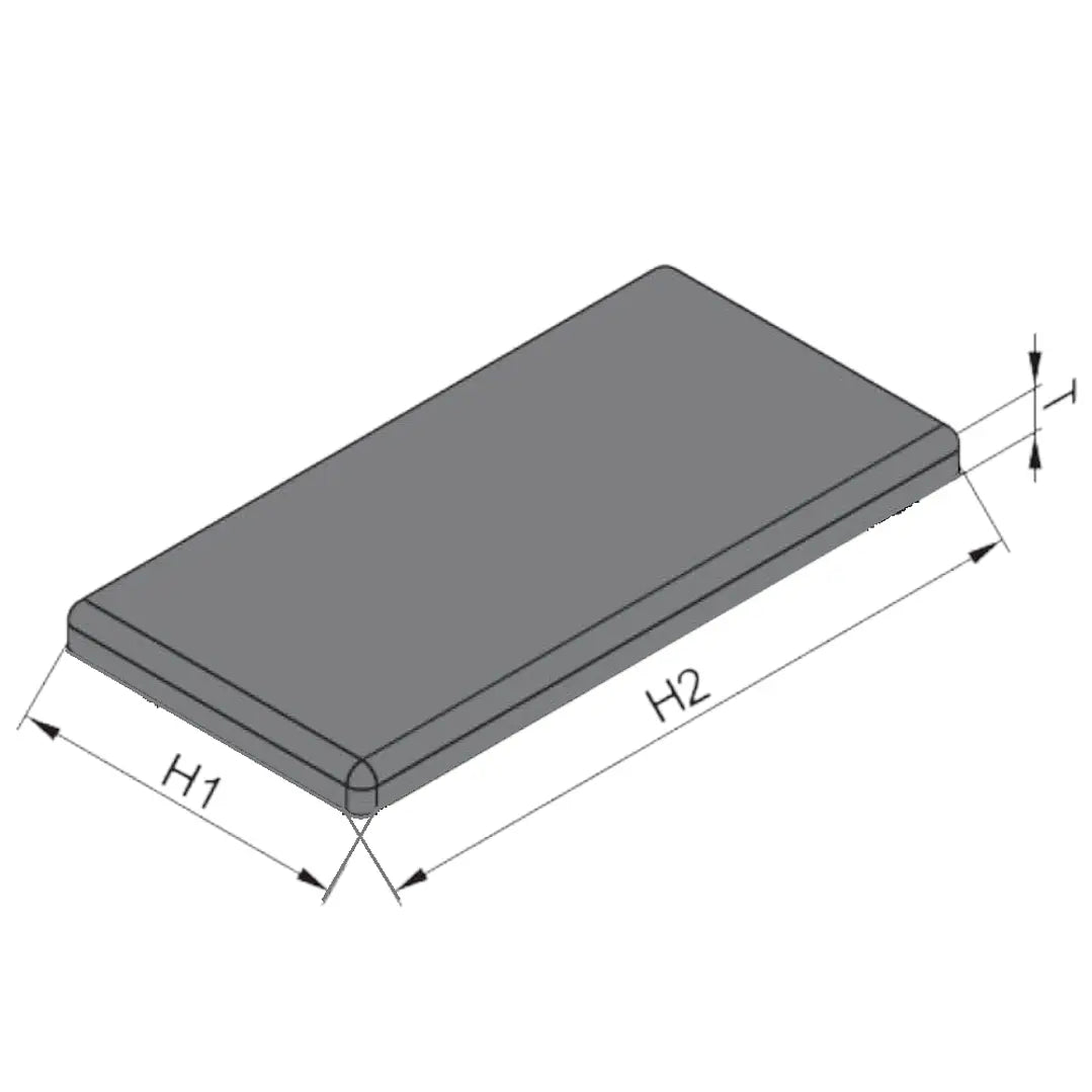 Cubierta plástica riel t-slot 30x60 mm 4 unidades