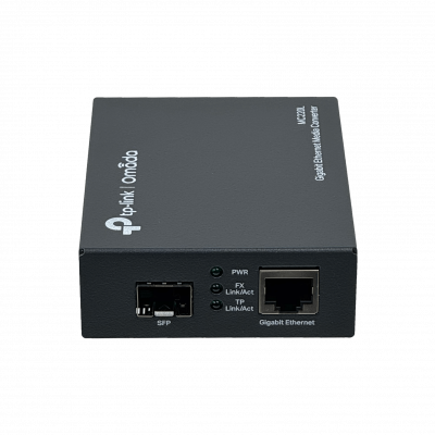 MC220L TP-LINK 1-SFP 1-1000-RJ45 CONVERSOR DE MEDIOS GIGABIT Alimentación-5,5x2,1mm