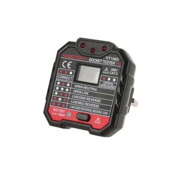 Verificador de Tomas de Corriente HT106D