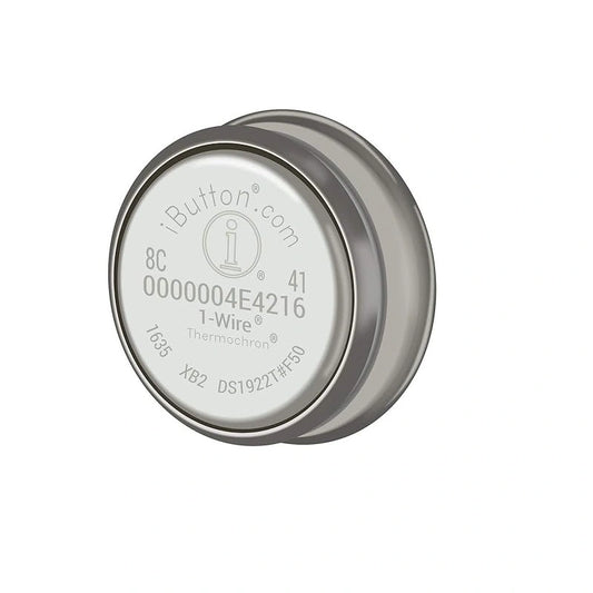 Registrador de Datos Térmicos iButton DS1922T-F5# Precisión Extendida 0–125 °C Capacidad 8KB Interfaz 1-Wire