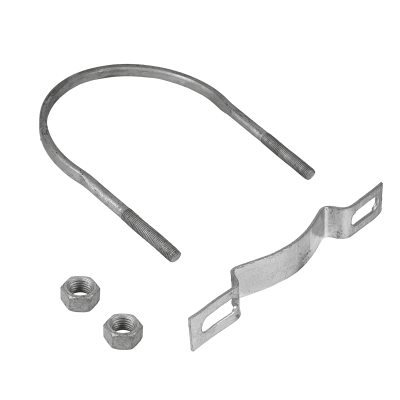 KTL0230. Abrazadera 192-228mm Zincada para Poste Cilíndrico Tuercas-23mm