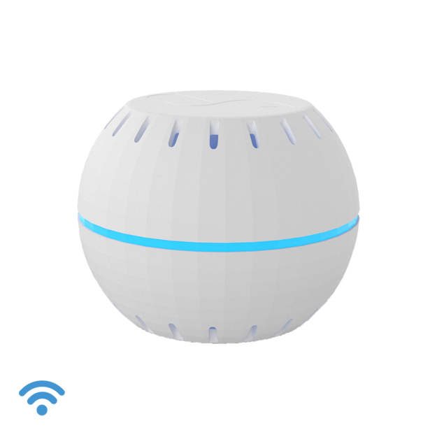 Sensor de temperatura y humedad con display WiFi - Negro