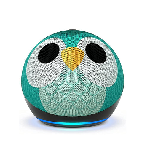 Parlante Inteligente Echo Dot 5 Versión Infantil Forma de Búho con Restricciones Parentales