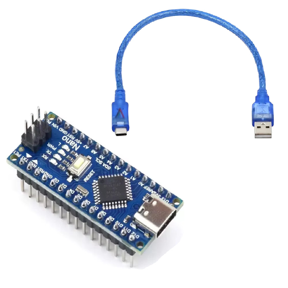 Procesador Nano CH340 incluye Cable USB-C – Compatible con Arduino