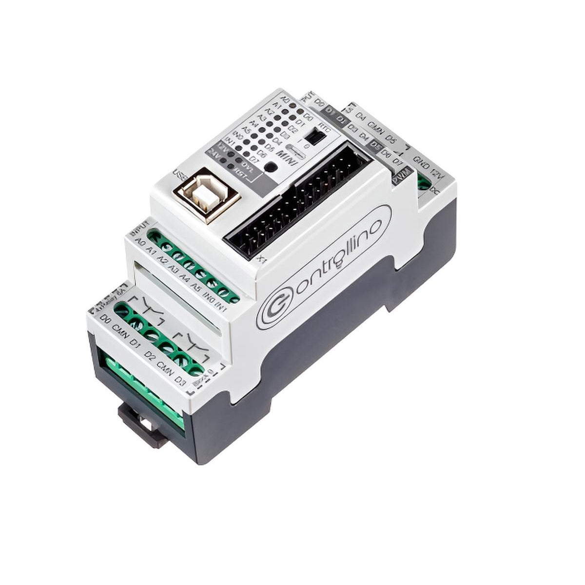 Controlador Lógico Programable Controllino Mini basado en ATmega328 con 8 Entradas y 8 Salidas