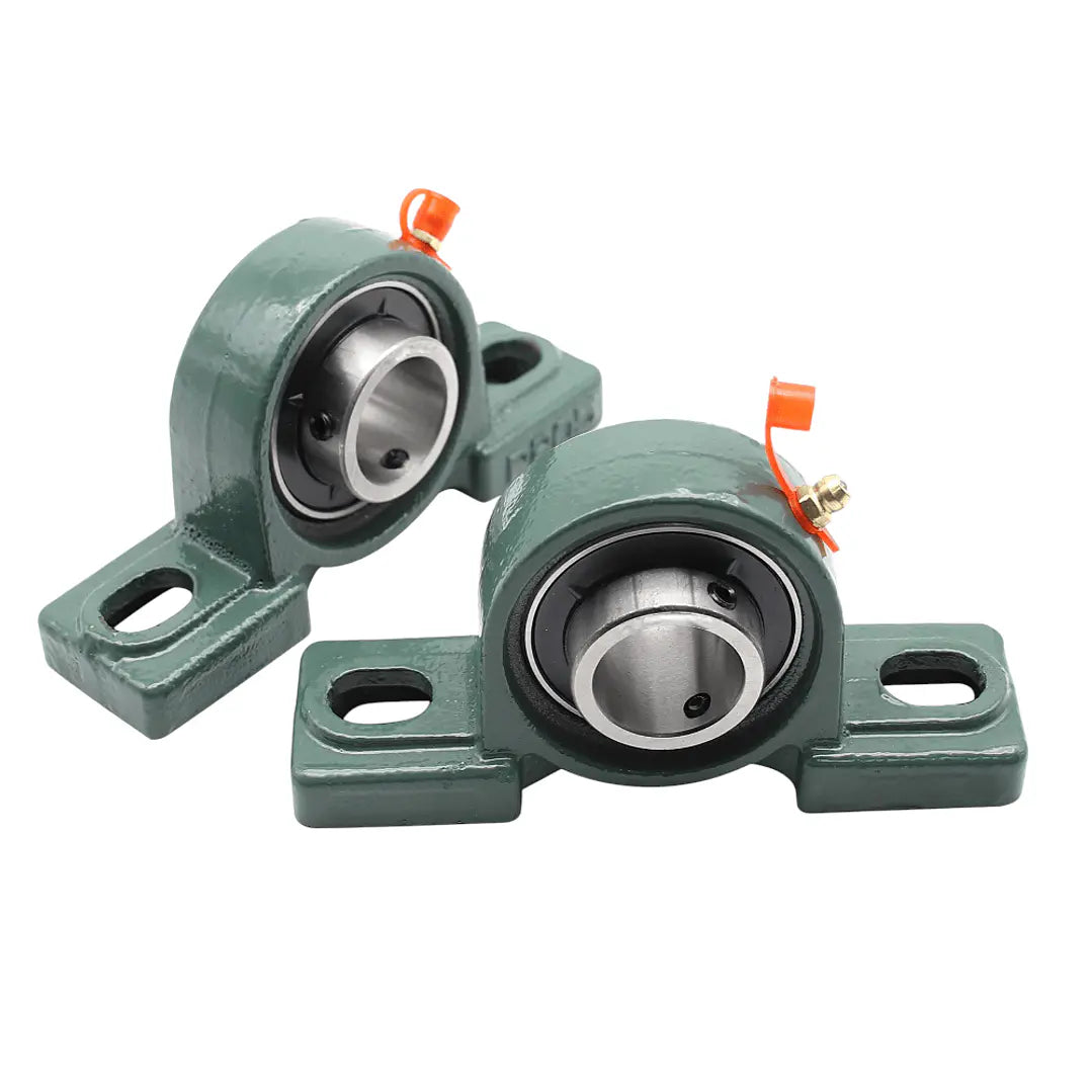 Soporte de pie con rodamiento UCP207 para eje de 35 mm (lote de 2 unidades)