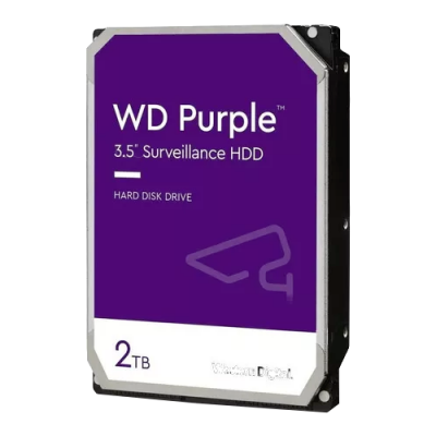 WD23PURZ Disco duro interno WESTERN DIGITAL de 3,5 pulgadas, 2 TB, caché de 256 MB, 5400 RPM, interfaz SATA 6 Gb/s