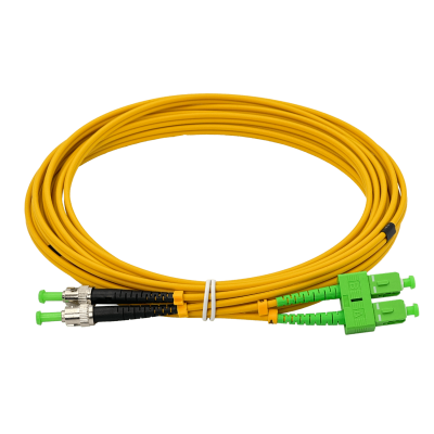 JFSAU5. 5 metros SC/APC-ST/APC Monomodo SM Dúplex Latiguillo de Fibra 9/125um 3mm