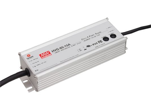 Driver LED carcasa metal 65W HVG-65 - A - Ajuste Potenciómetro (Io) - 30V