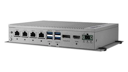 PC industrial compacto fanless, i7 11ªGen, 8GB RAM, 4 LAN, HDMI/DP, Advantech