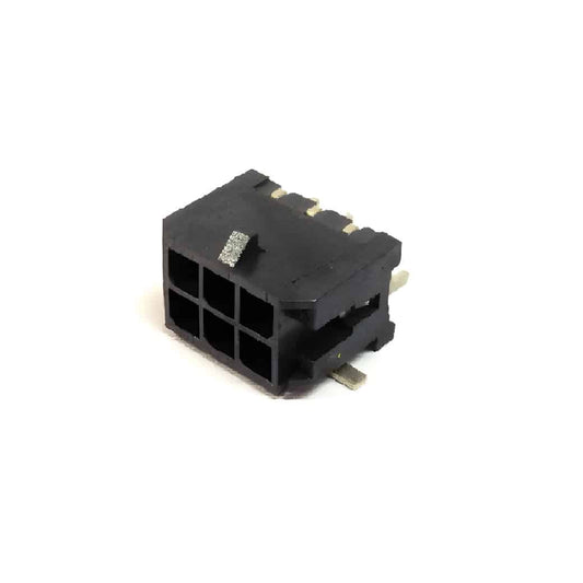 Conector Micro-FIT de Género Femenino 6 Contactos Angulado 90° en Montaje de Superficie