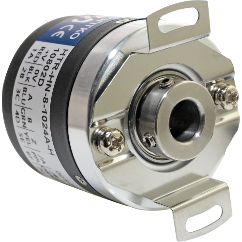 Encoder incremental diámetro 38mm Serie HTR - Line Driver (RS485) - HN - Eje Hueco - 2048PPR