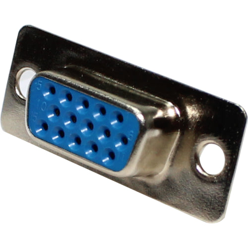 Conector DB hembra alta densidad 15 y 26 pines para soldar serie DBA - 15 pines