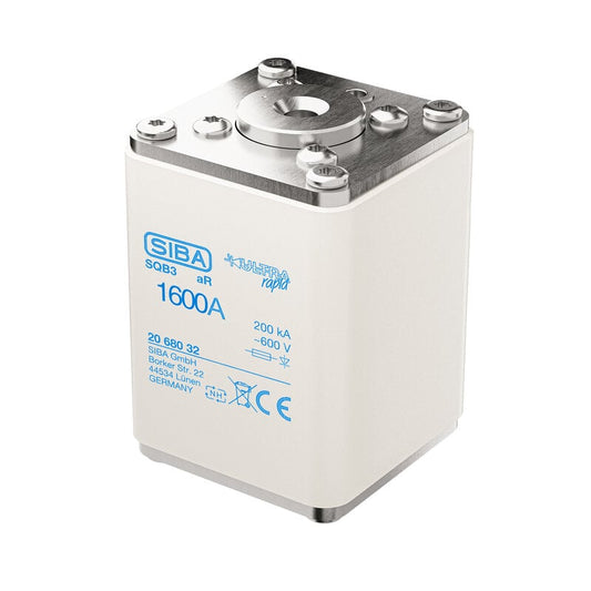 Fusible SIBA ultrarrápido aR 690V SQB3 rosca M12 - 1000A