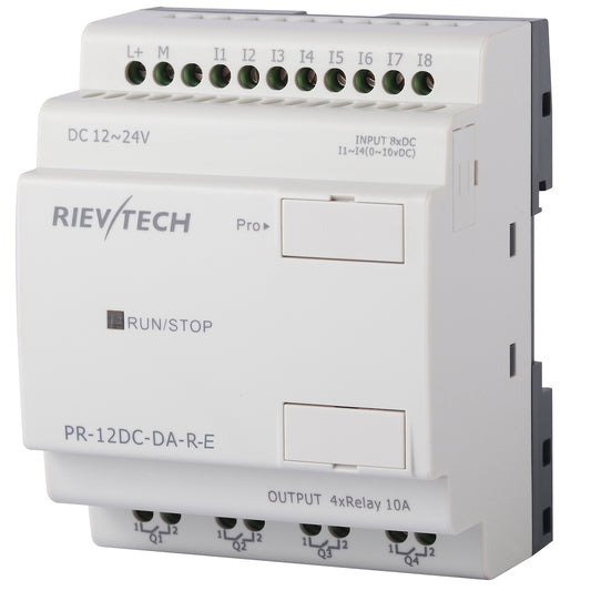 PLC programable DC 8 entradas y 4 salidas RTC Integrado