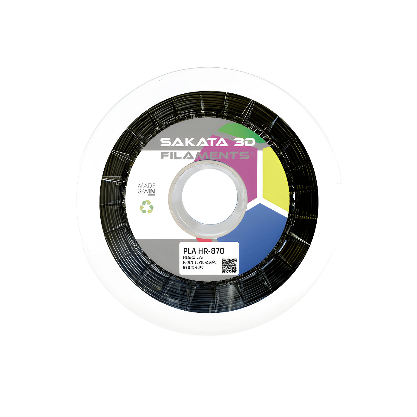 Material de impresión PLA HR-870 Tonalidad Negra 1kg – Sakata 3D